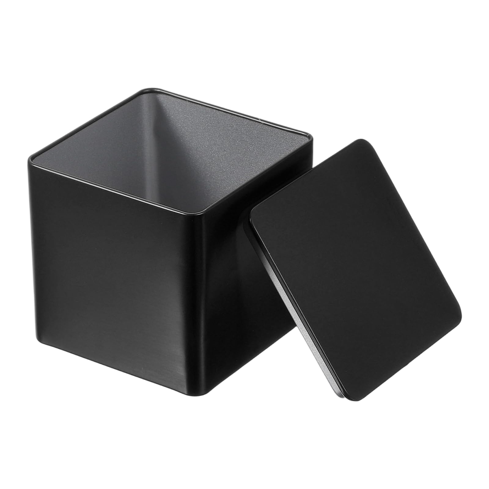 Boîte en étain noire pour thé et bougies | Déco de table et rangement salon