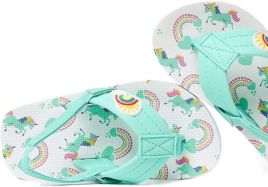 Image of Saidoteto Boys Girls Flip Flops Child Summer Slip-on Thong Sandals Beach Pool Water Shoes(Little /Big Kid)