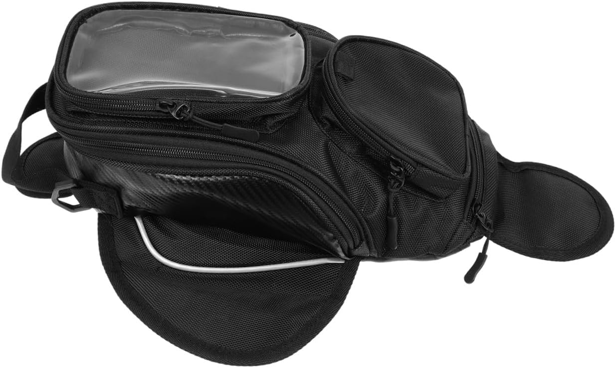 Motorcycle Bag Motorcycle Tank Bag Fashionable Pouch Oxford Cloth Material Large Capacity Easy Storage Great Riding Accessory