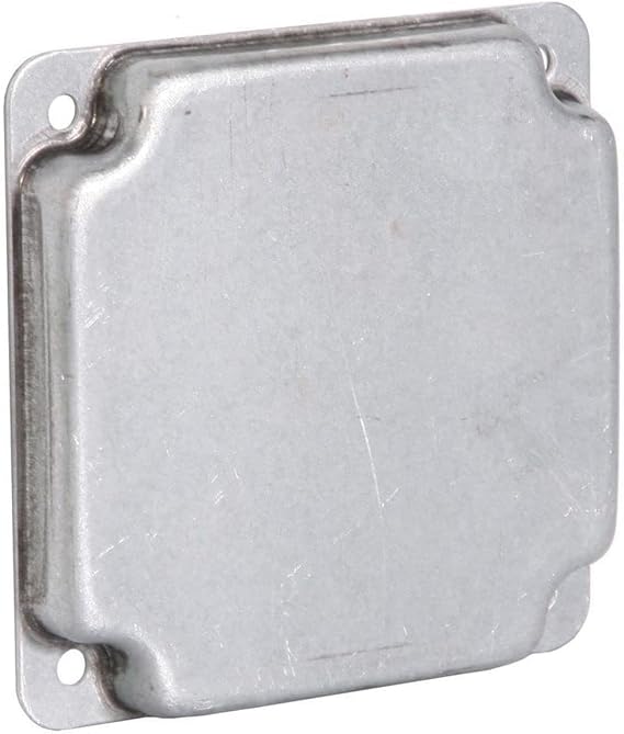 Raco 804C Square Exposed Work Cover, Blank, No Holes, 4