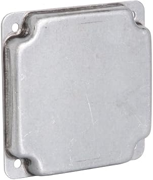 Raco 804C Square Exposed Work Cover, Blank, No Holes, 4