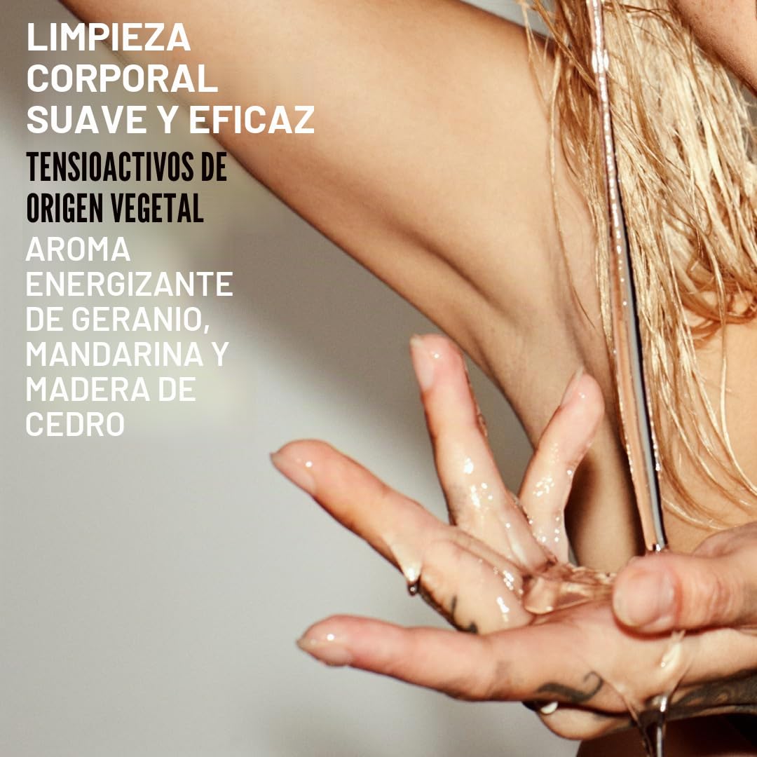 Grown Alchemist Revive Gel de Ducha - Geranio, Mandarina, Madera de Cedro - Gel Ducha Orgánico, Exfoliante Piel Sensible, Hidratante y Equilibrante, Jabón Neutro Antioxidante de Lujo - 500 ml
