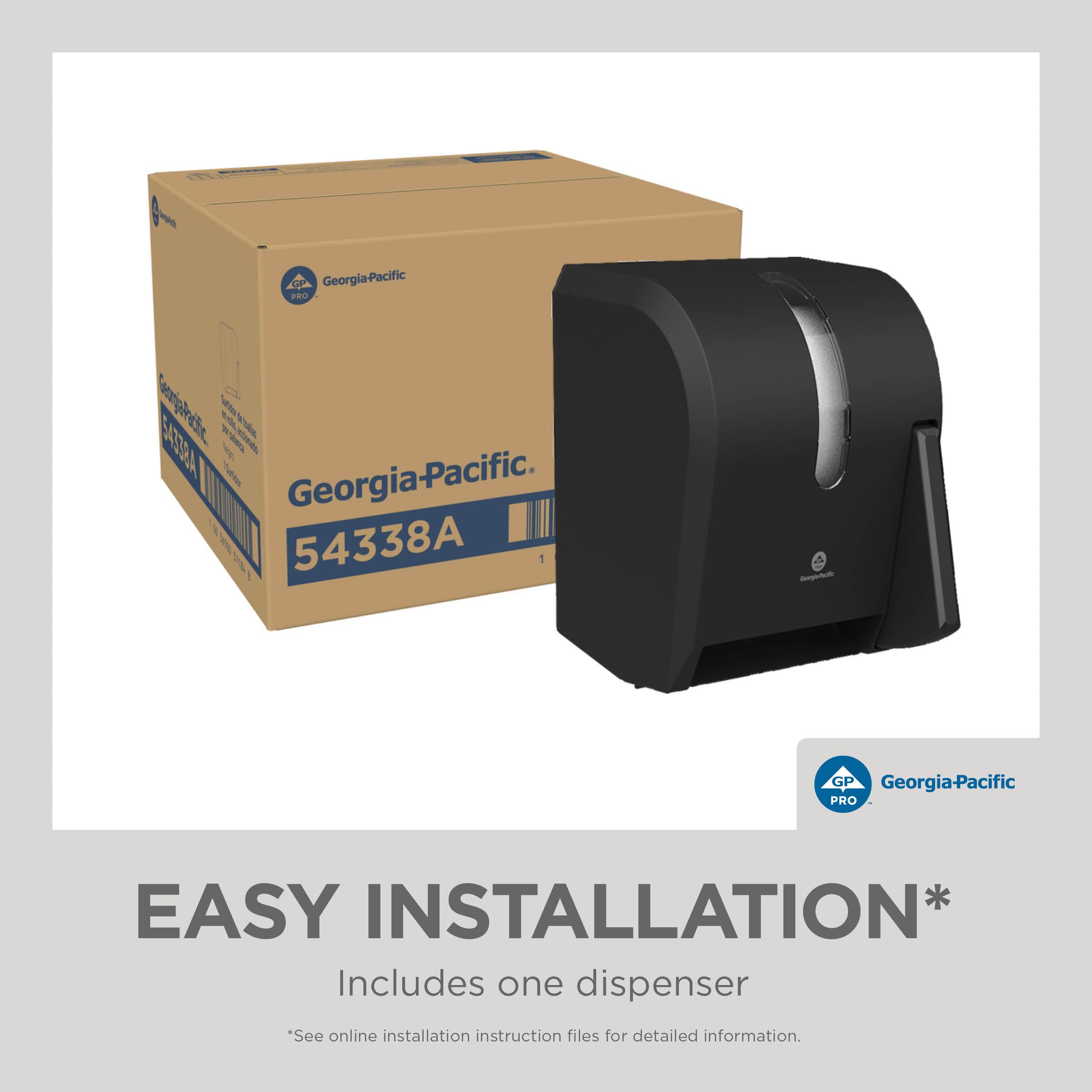 Georgia-Pacific Dispensador de Toallas de Papel de GP Pro, 54338A, Color Negro