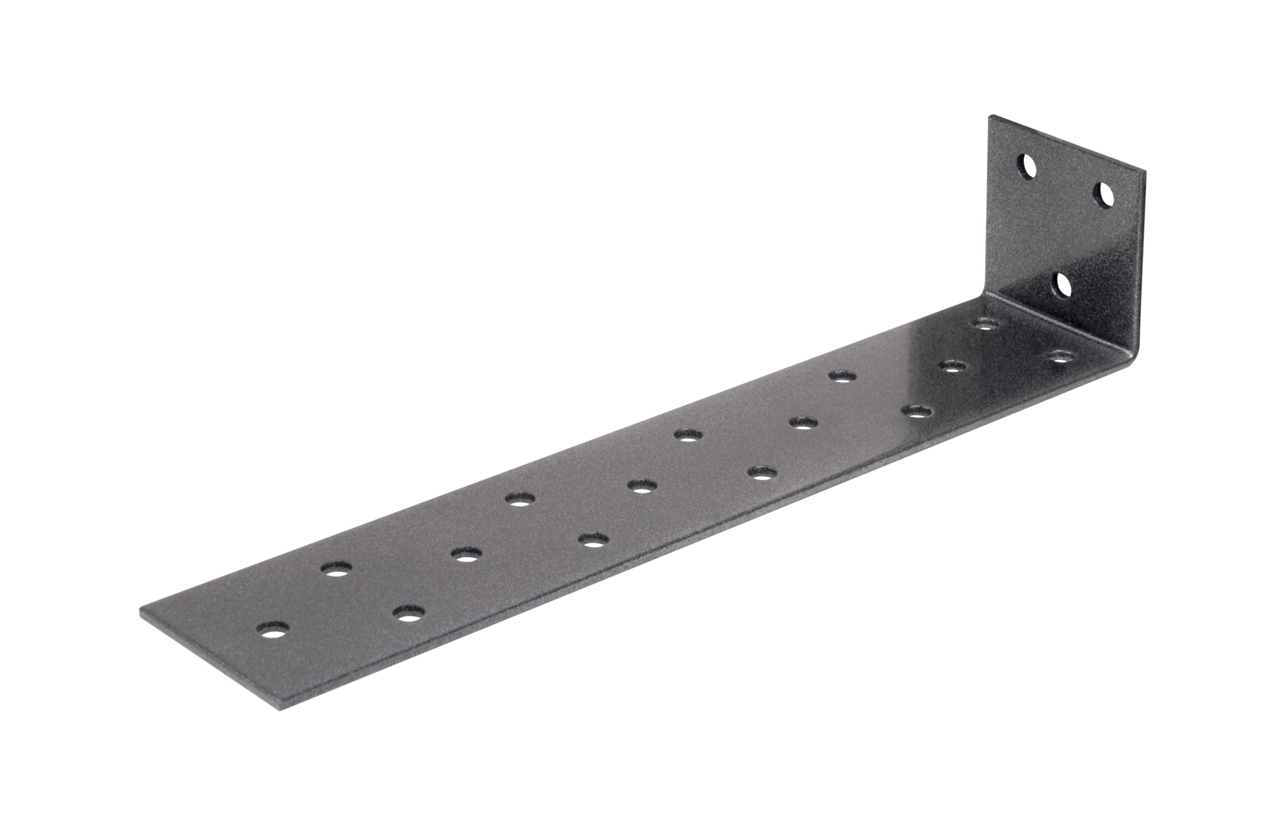 Équerre à béton traitement duplex noir diamant 205 mm : protection anti-corrosion maximale