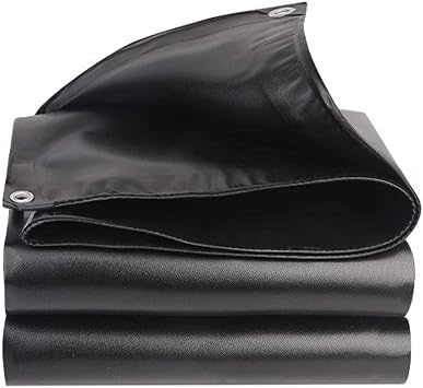 Heavy Duty Waterproof Tarps 6.6x16.4ft, Thick Tarpaulin PVC, Waterproof Tarp with Grommets, Waterproof Tarpaulins, Rainproof, 500g/1m2, One Hole per Meter, for Car Boat Camping