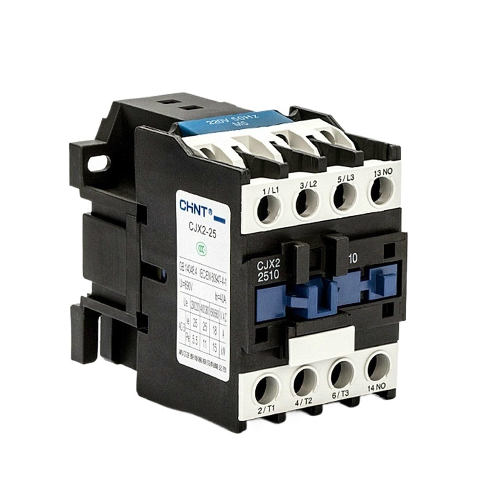 Relais de Protection CJX2-2510 24V Commutation Sécurisée 25A Monophasé Haute Performance