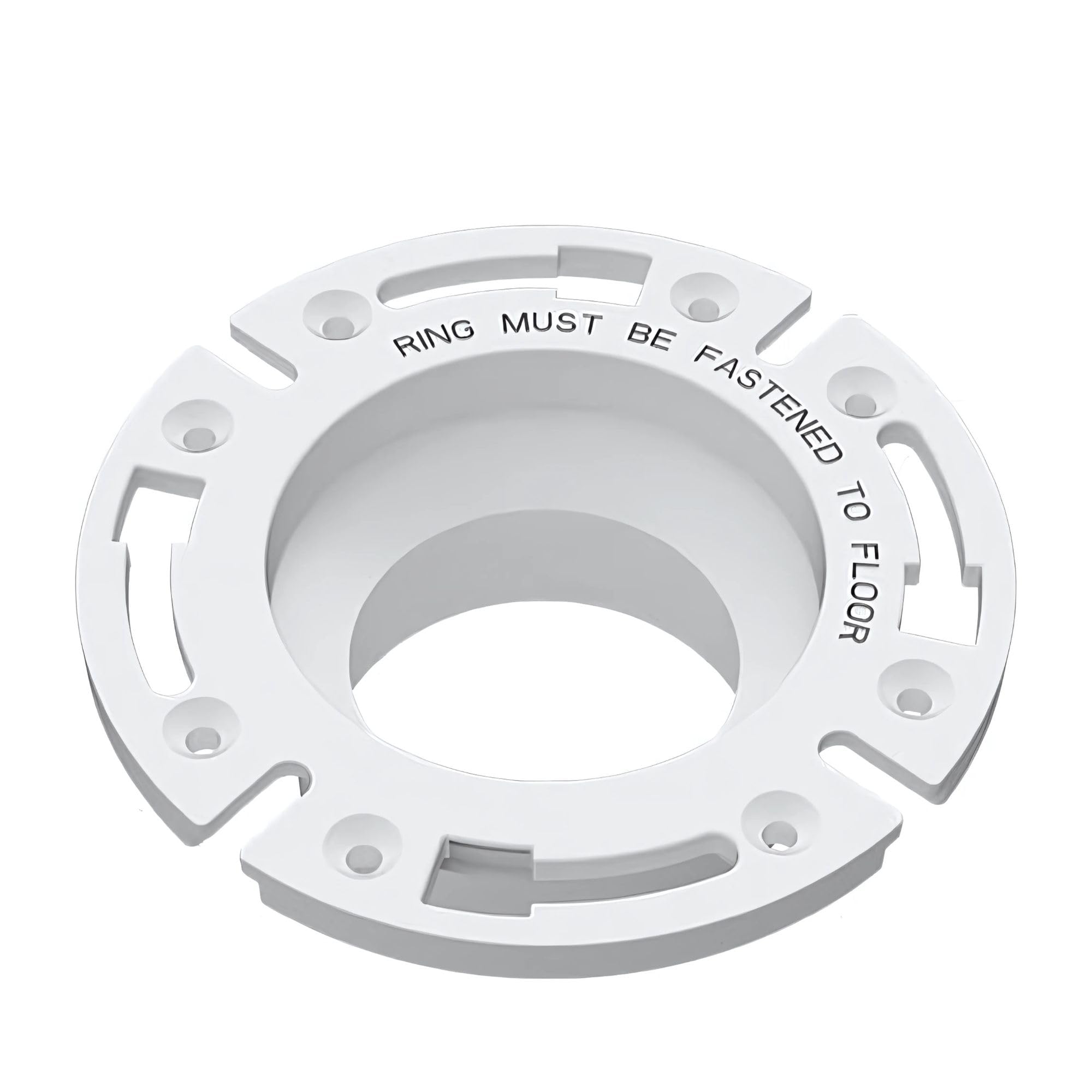SEAFLO Universal Replacement RV Toilet 3" Floor Flange White