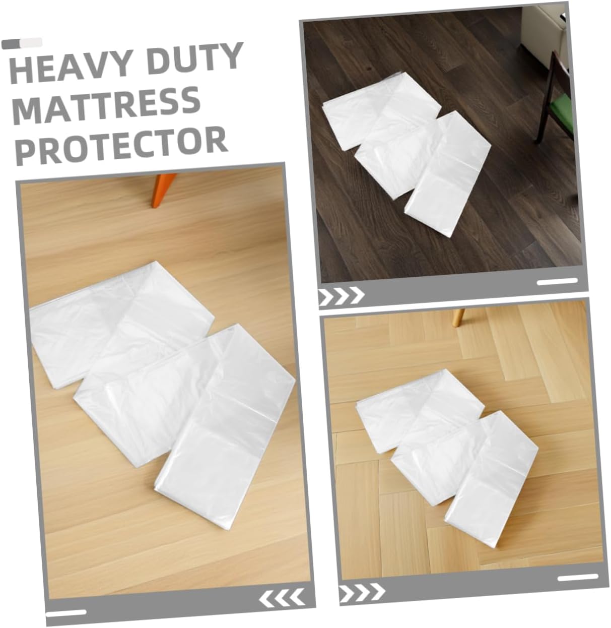 VANZACK 2pcs Heavy Duty Mattress Protector Bags for Full Mattress Thickened Design for Dust and -Term Use Transparent Packing