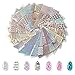 72 Designs Nail Vinyls Nail Stencil Sticker Sheets Set for Nail Art Design, 24 Sheets, 144 Pieces