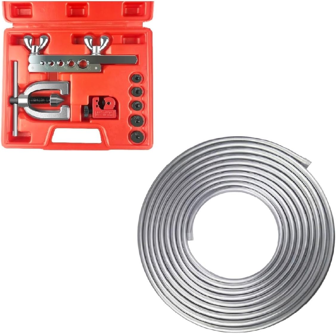 Brake Line Flaring Tool & 16FT 5/16" OD Fuel Line