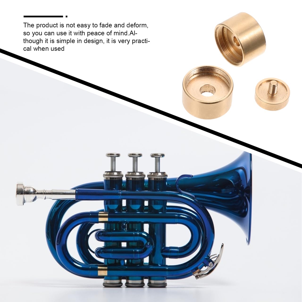 Cubiertas De Botones De Trompeta De Cobre Dorado Juego De Tapas Para Pistones Accesorios Para Instrumentos Musicales Con InstalacióN FáCil Y DiseñO Elegante