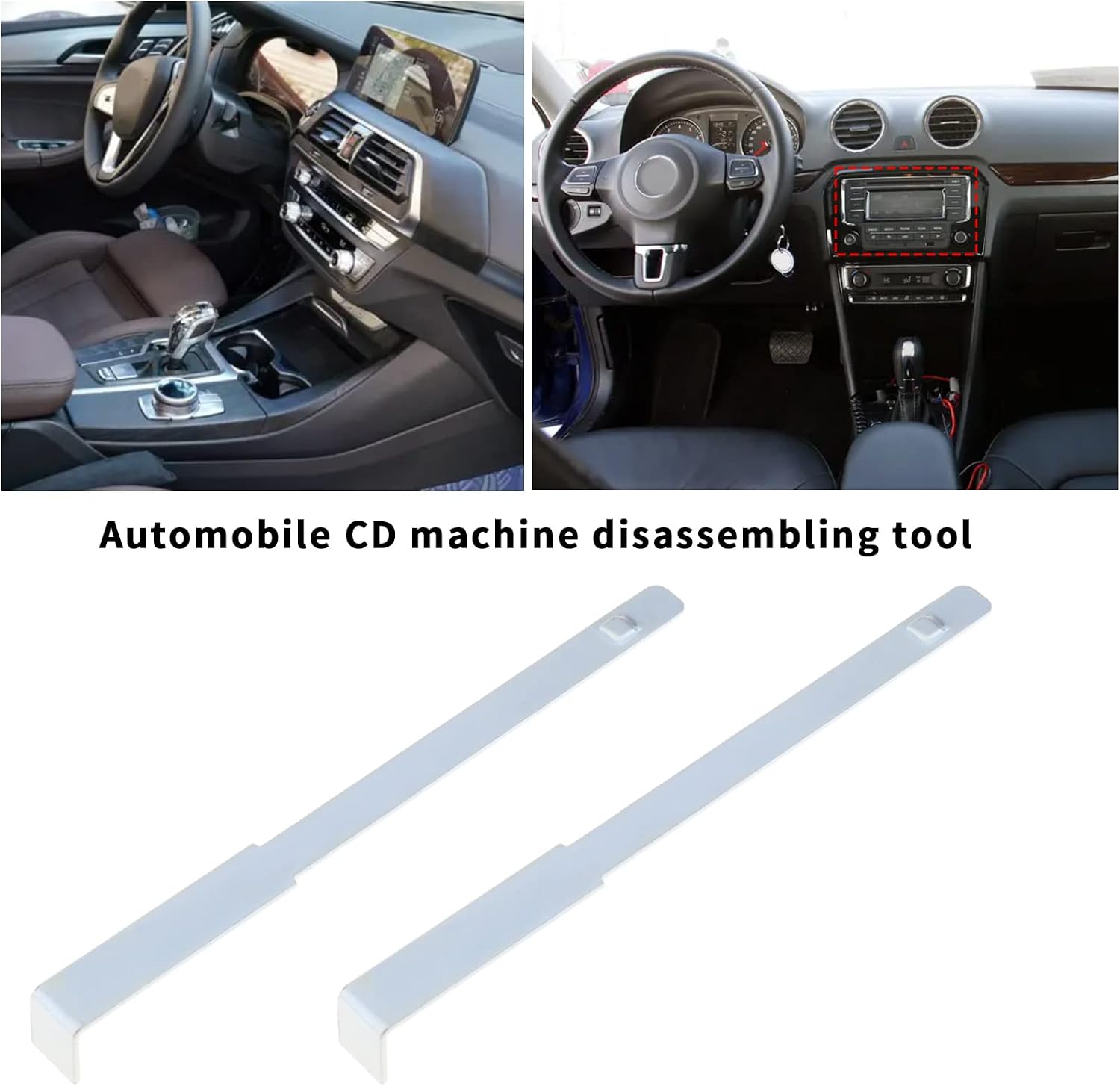 ECSiNG 4Pcs Stereo Removal Tools Replacement Compatible with Pioneer Head Radio Car Radio Removal Tool Key Accessories 104x8.5mm