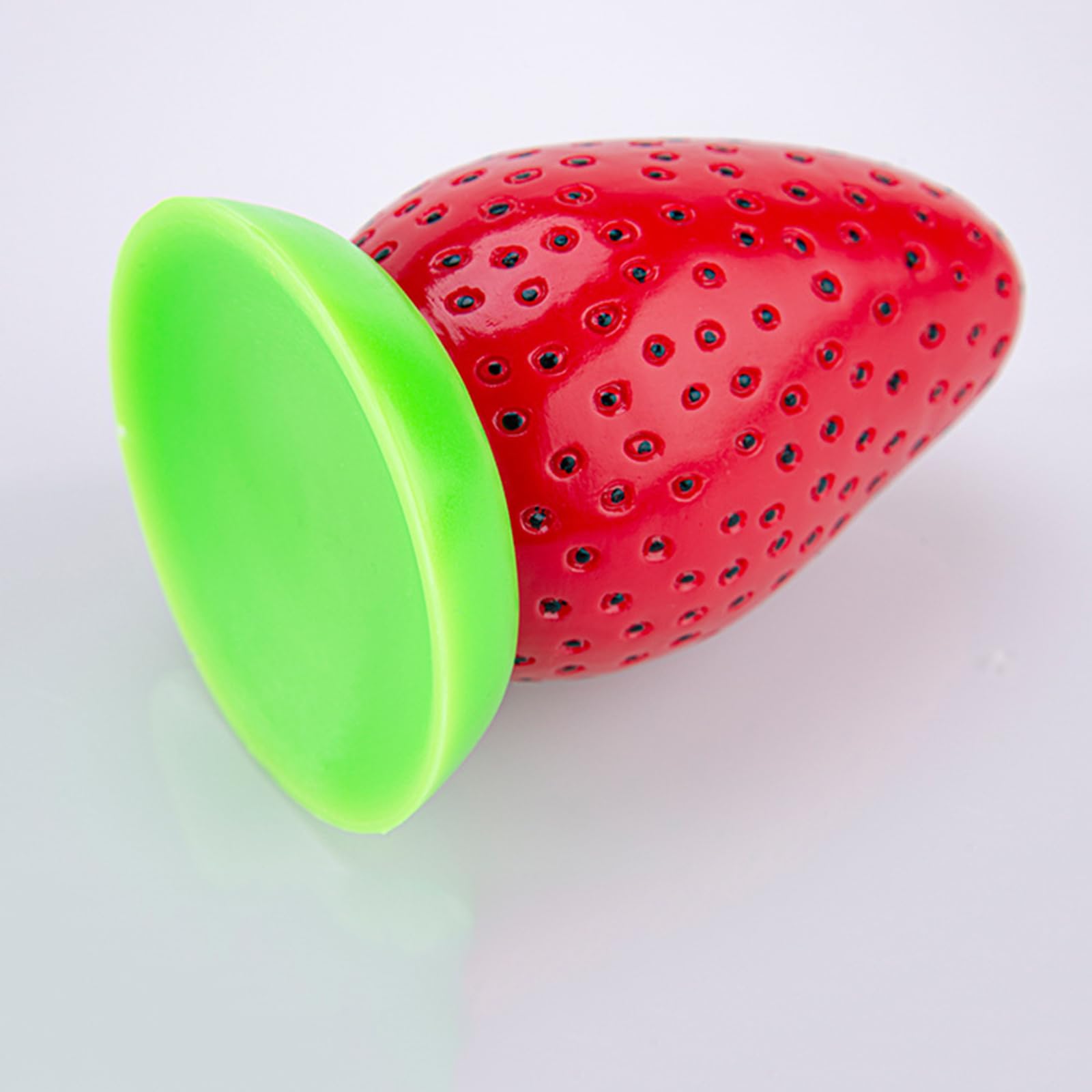 7.87 inch Corn Shape Soft Silicone Realistic Dildo Sex Toy Clitoral Dildo Anal Dildo Plug with Textures for Women Men - Corn: STRAWBERRY