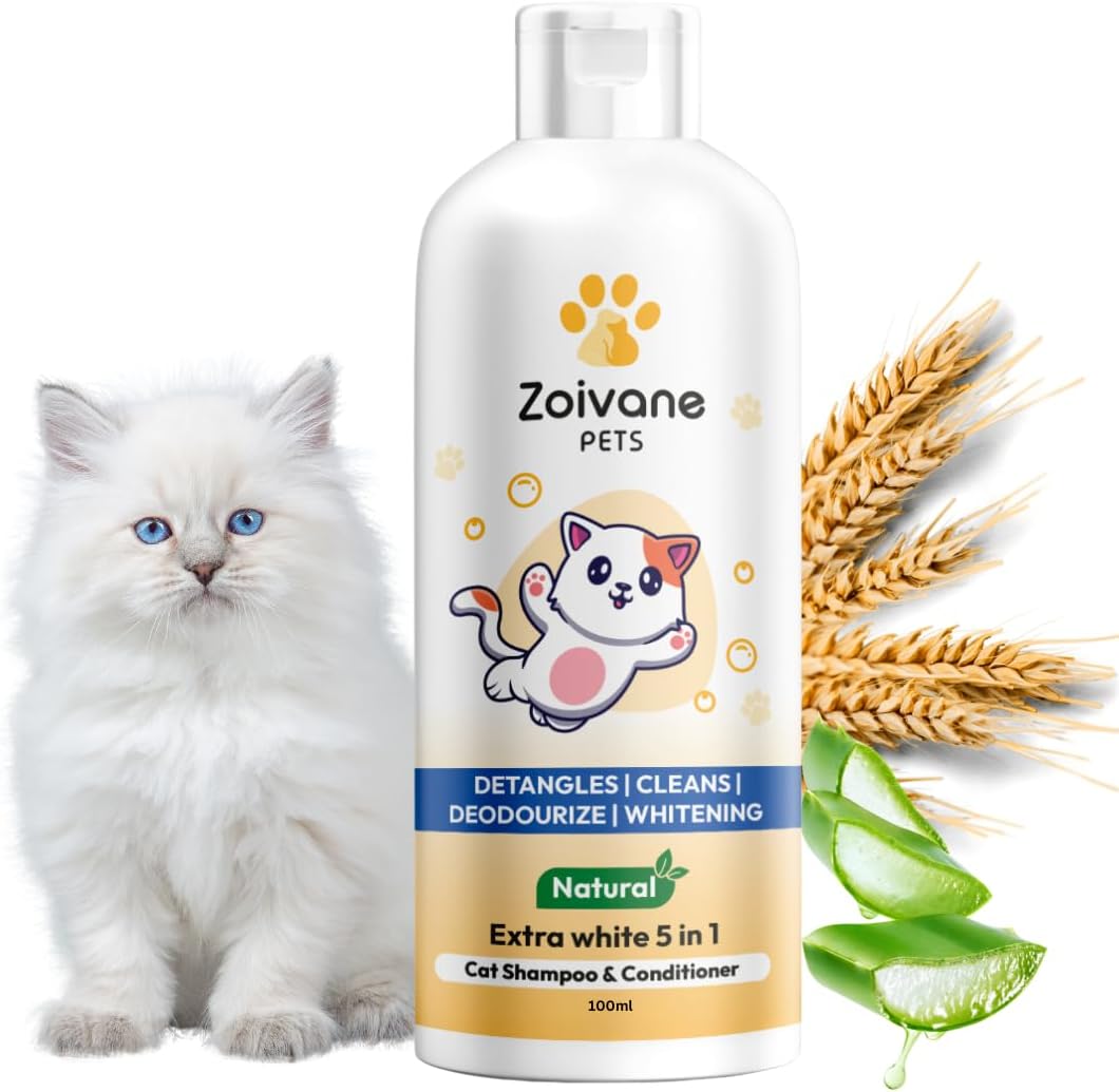 Organica Cat Shampoo with Conditioner | Cat Shampoo for Persian cat ... - Cat Flea Walking Dandruff Control And Prevention Shampoo