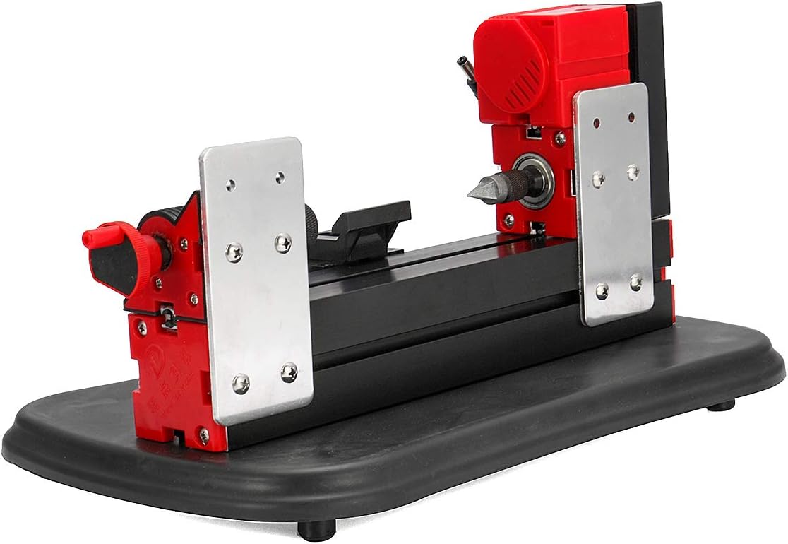 Tool Lathe Standard 未处理 Dc12V 36W Mini Motorized Metal Working Lathe Machine Diy Woodworking Tool For Modelmaking Gong Bed