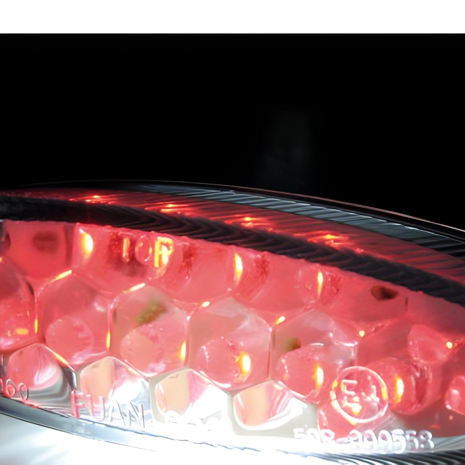 SHIN YO LED-Ruecklicht NUMBER1, klar, m. Nummernschildbel.