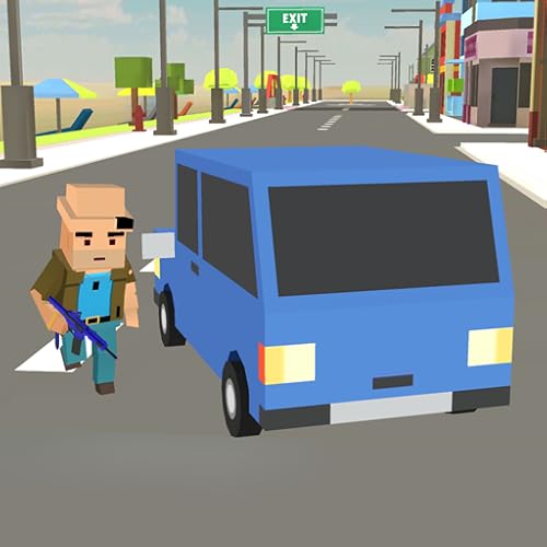 Juego de gánsteres en bloques: simulador de lucha contra la mafia urbana