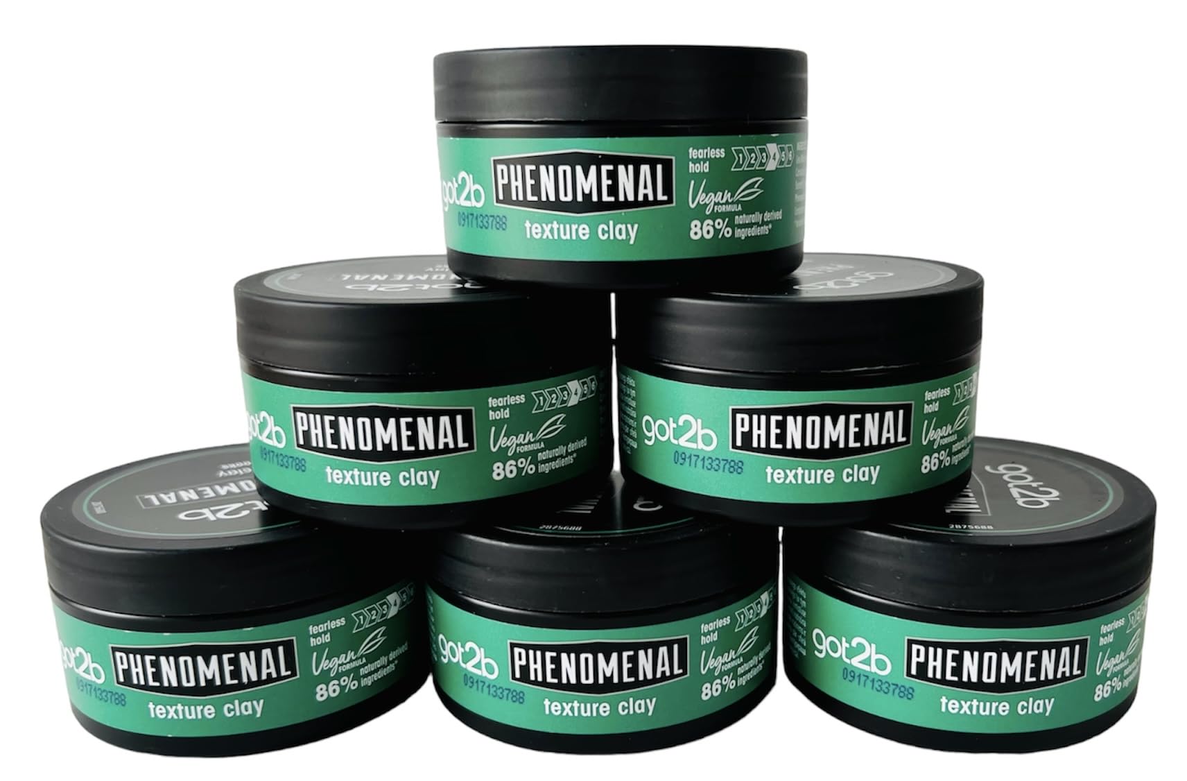 Schwarzkopf got2b Phenomenal Texturizing Clay 100 ml, 6 Stück