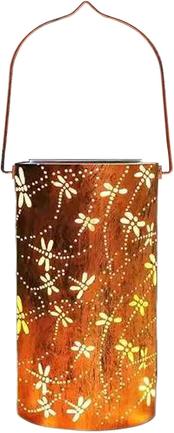 Dragonfly Solar Lantern | Yard Decoration | Solar-Powered Landscape Lights | for Nature Lovers Homeowners Fence Patio Pathway Balcony Backyard Lawn Park Walkway