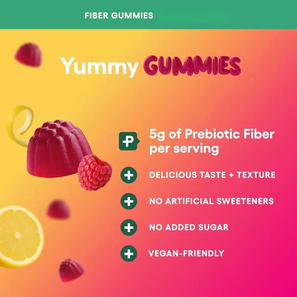 Fibre Gummies - Santé digestive et régularité pour femmes et hommes