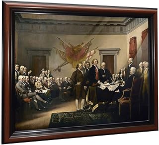 Declaration of Independence by John Trumbell, World Famous Wall Art Series, Declaration of independence Framed Print, Office or Living Room Decor, Declaration of Independence decorations, 2450W