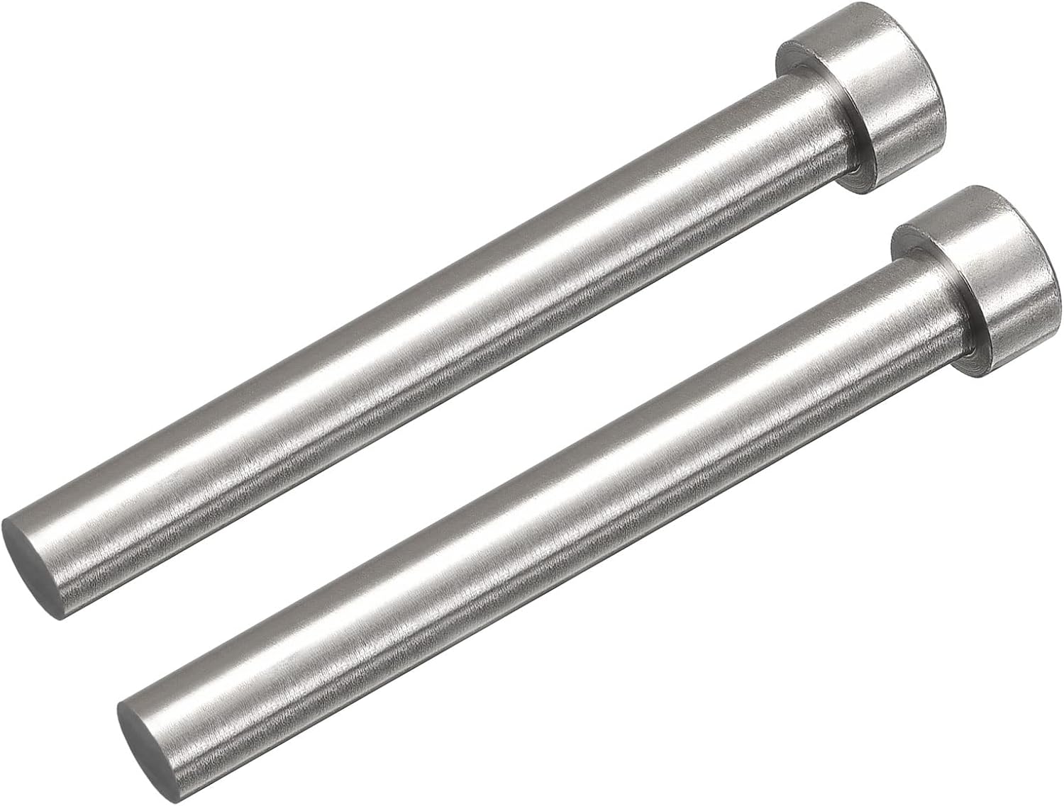 uxcell Straight Ejector Pins, 10mm (25/64") Dia. 65Mn Steel Round Tip