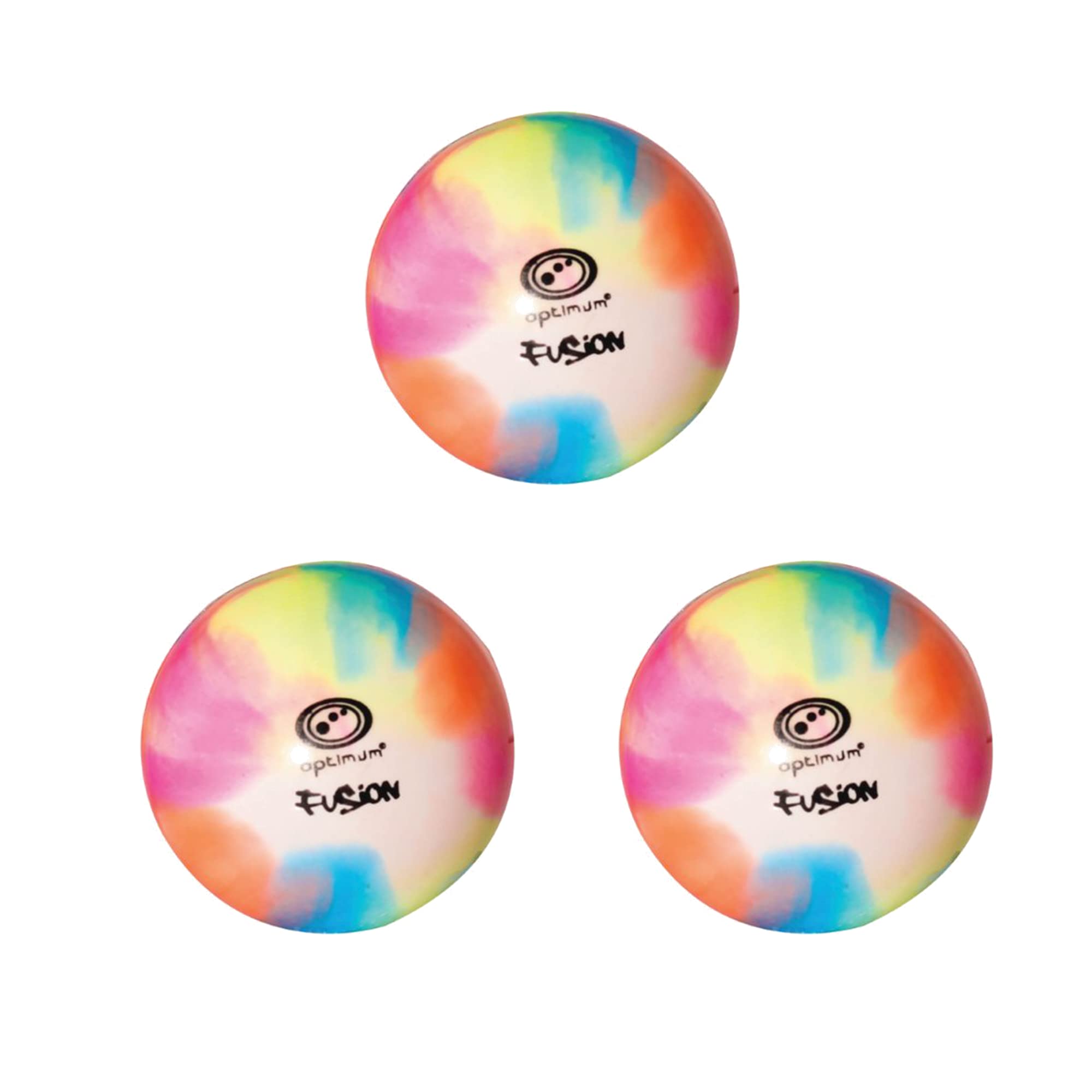 Optimum Fusion - Palline da hockey in materiale robusto, ideali per esercitarsi e allenarsi, prestazioni di lunga durata e gioco migliorato resistendo a strappi, crepe e spaccature