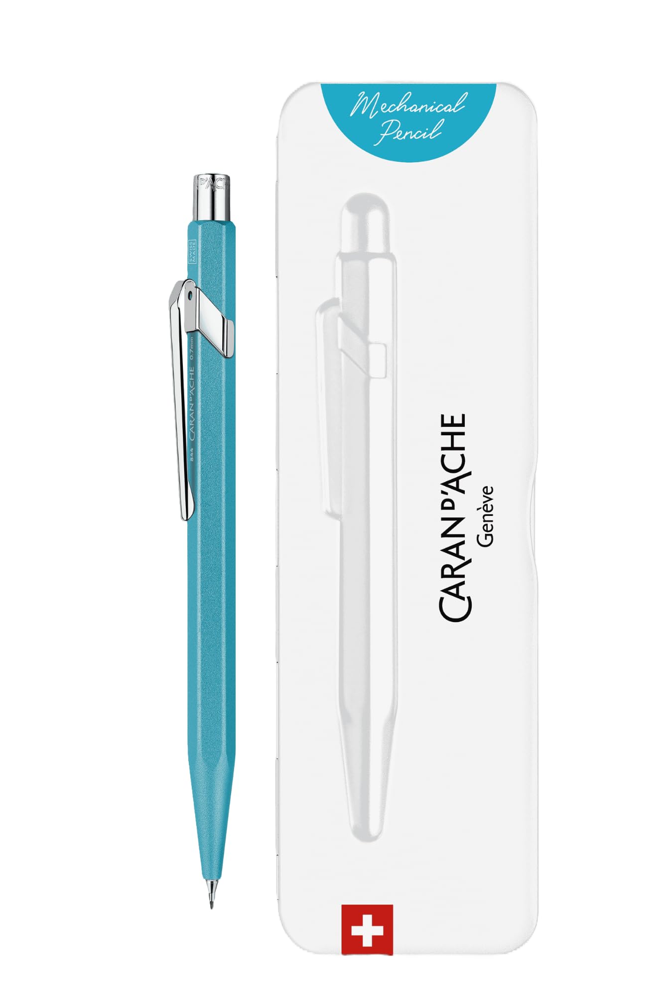 Caran d'Ache Mechanical Pencil Colormat-x Turquoise in Slimpack
