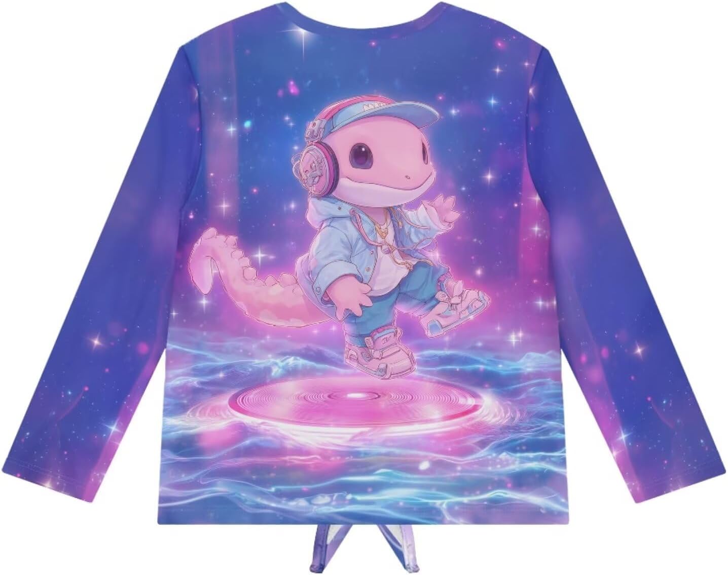 Girls Long Sleeve Shirt with Tie Hem, Soft Stylish Fall Tops, Pullover Crewneck Sweatshirts for5-12 Years