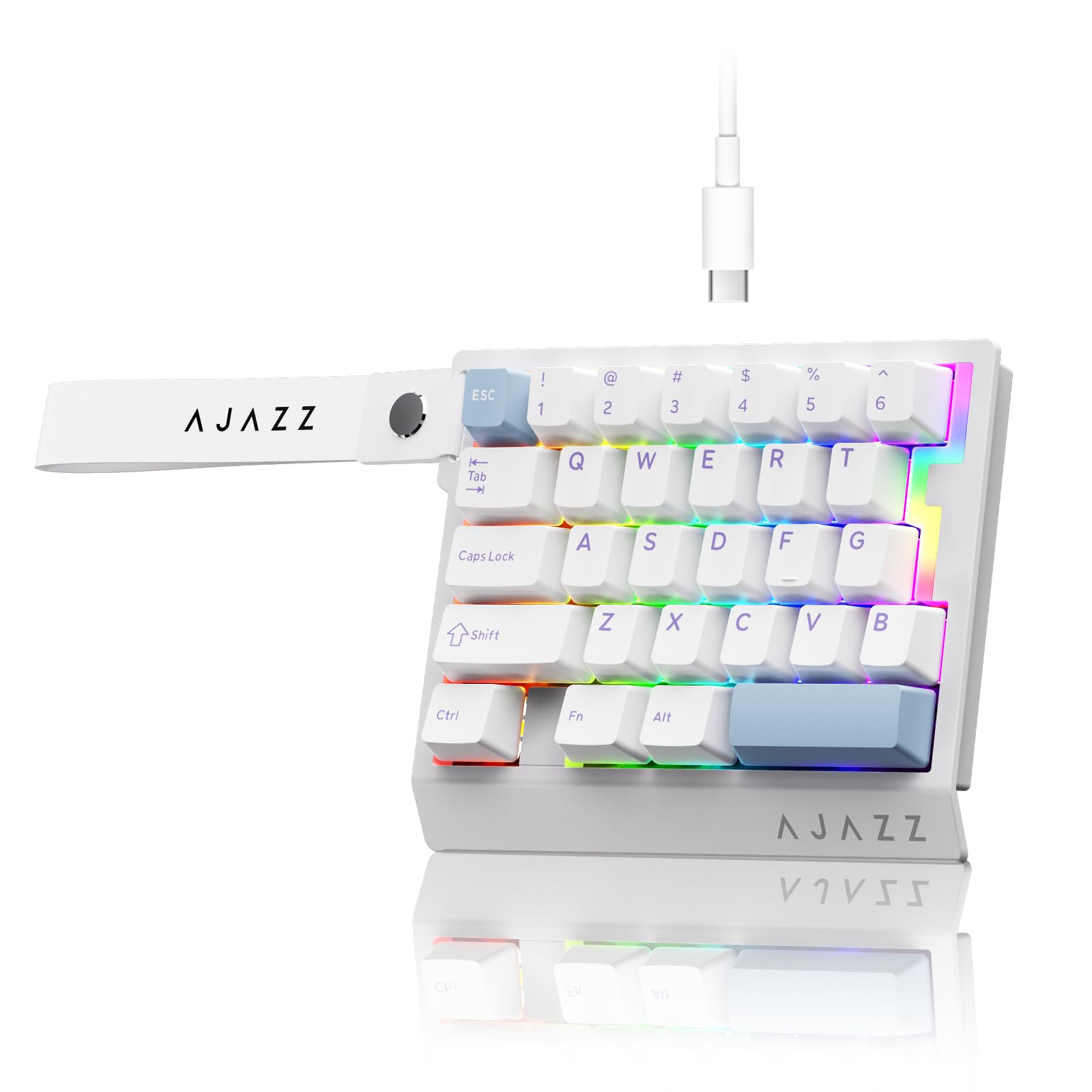 Amazon | AJAZZ AK029 左手用ゲーミングキーボード ラピッドトリガー