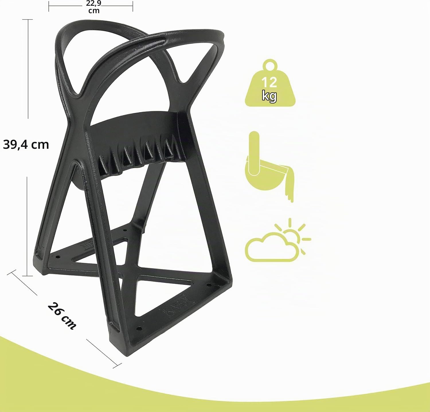 Outil manuel de fendage du bois RESTEQ, fendeur de petit bois sûr et facile, fendeur de bûches en acier moulé robuste avec large ouverture et base stable, pour cheminée, camping et usage extérieur