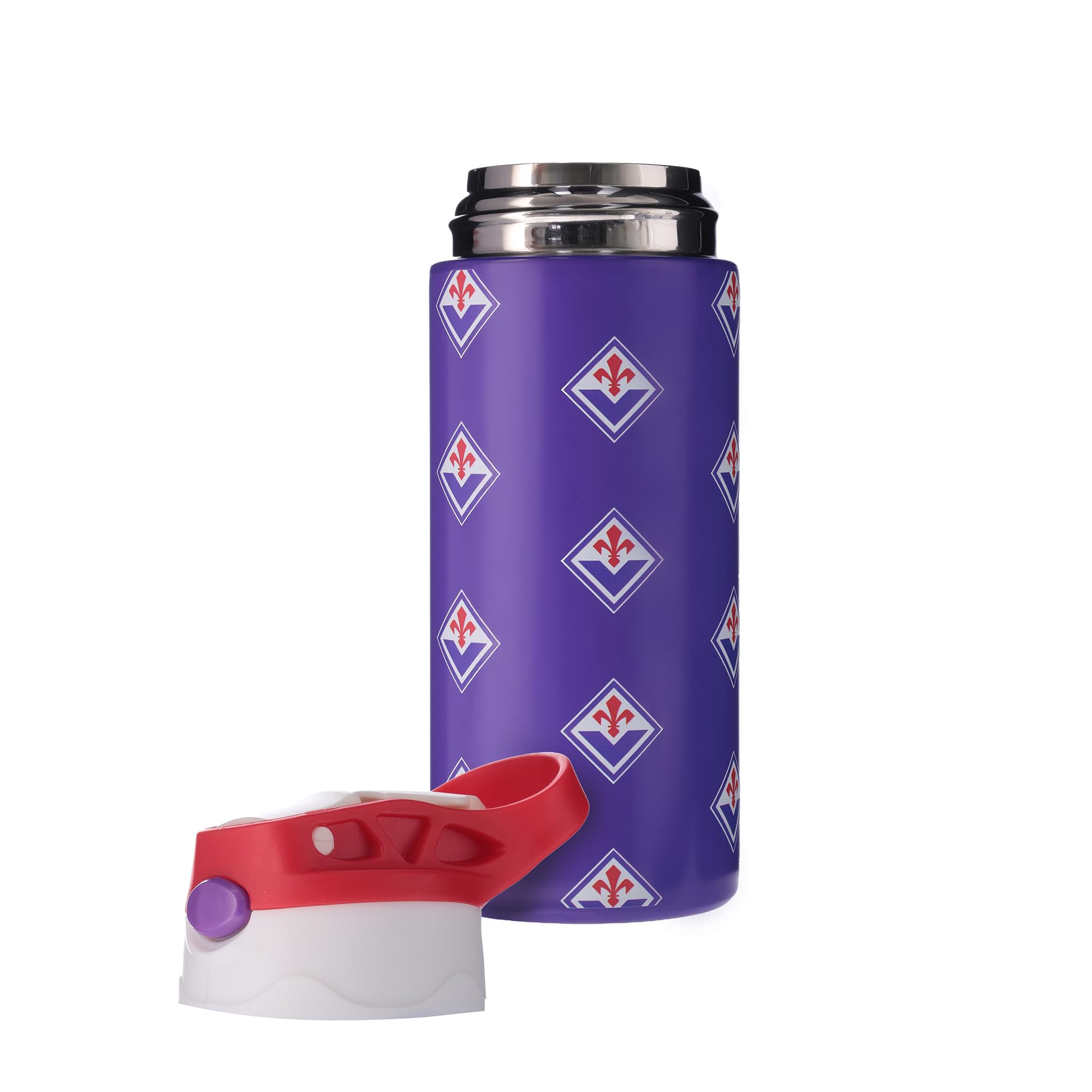 Only4fan S.r.l. ACF Fiorentina Borraccia Termica Acciaio doppia parete 350 ml Prodotto Ufficiale