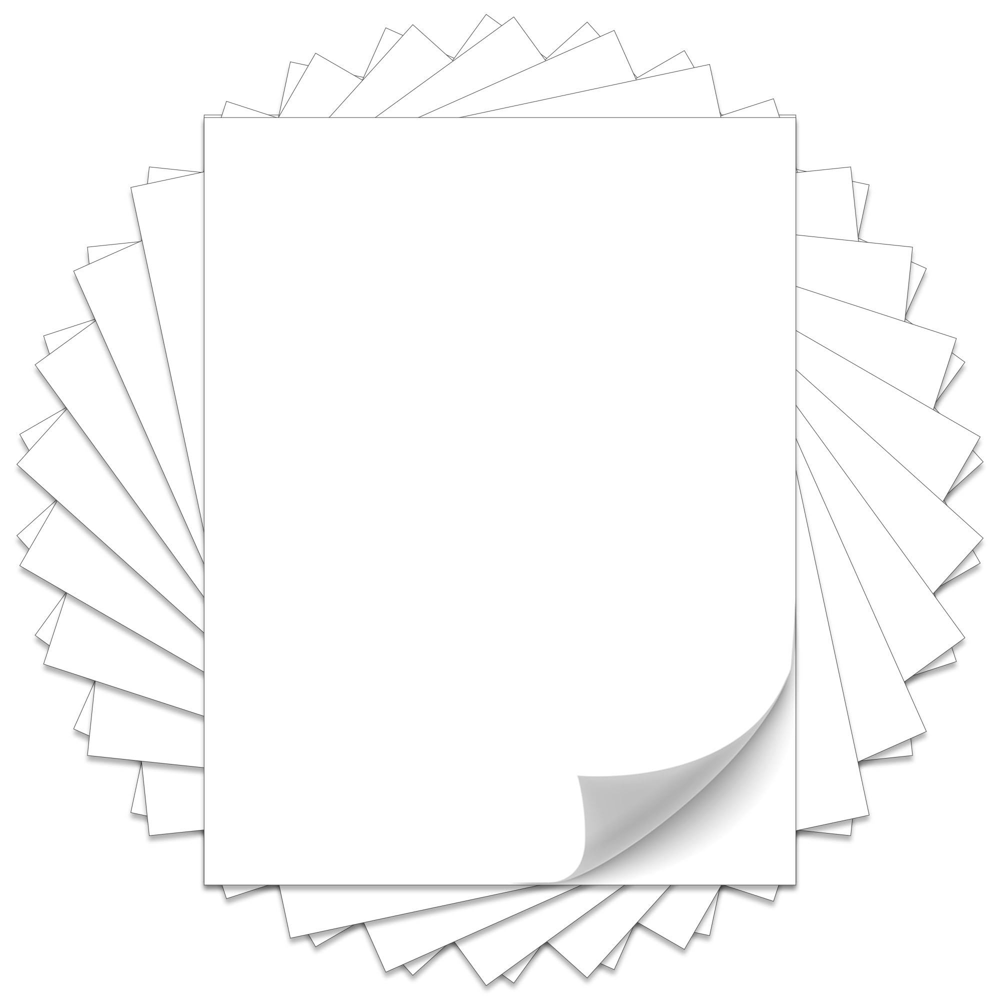 AIMI Shipping Labels 30 Sheets, Printable White Sticker Paper Copy Paper, Laser/Inkjet Printing Mailing Label- Matte (8.5" x 11" | 30 Labels)