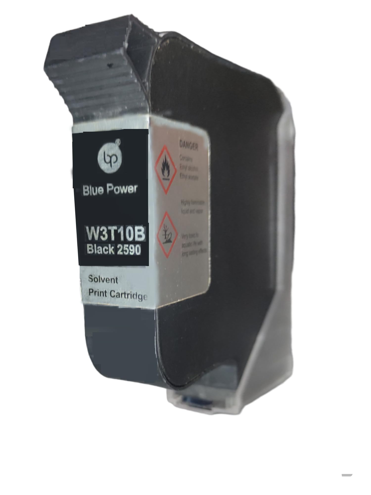 BP BLUE POWER 25MM W3T10B Inkjet Printer Cartridge (Black 2590 Solvent Print Cartridge) Black Ink Cartridge