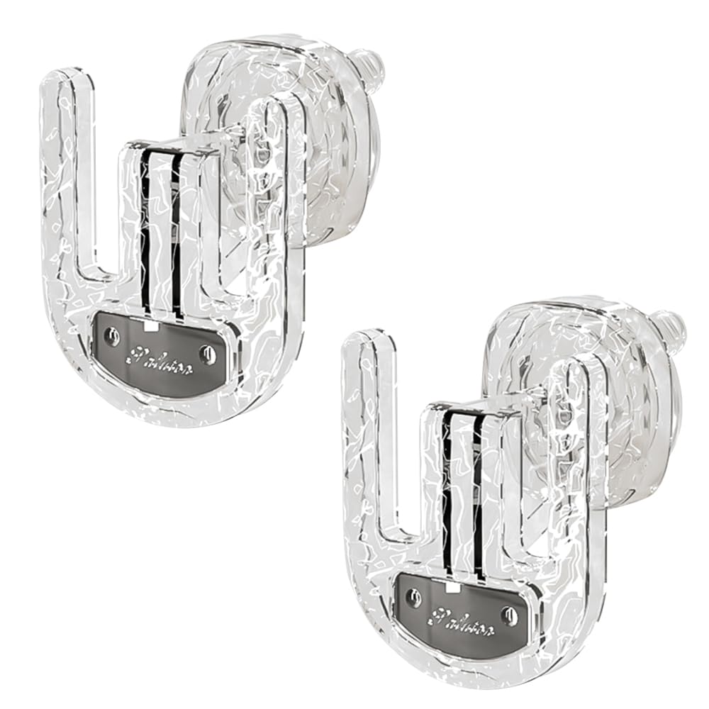 Dongker Transparent Wall Mounted Slippers Rack, 2Pcs Clear Suction Cup Shoe Holder Without Drilling For Entrance & Bathroom