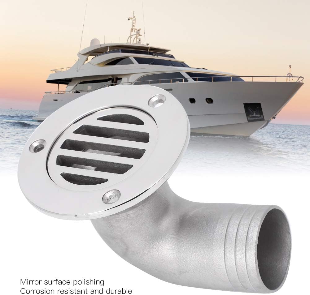 Keenso 316 Steel Marine Water Draining, Boat Bend Floor Drain Water Draining Device Hardware