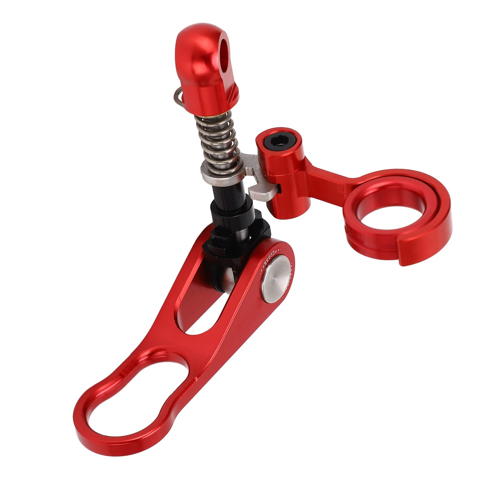 Maniglia del morsetto del reggisella a sgancio rapido e clip del telaio posteriore, morsetto del sedile della bici in lega di alluminio per bici pieghevole, morsetto del (Rossa)