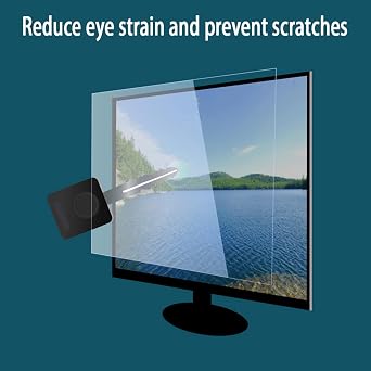 TV Blue Light Screen Protector - 32-52Inch Anti Glare Matte Film, Blocks UV Harmful Blue Light, Relieve Eye Strain, Scratch Resistant PET for LCD/LED/4K/OLED/QLED,37inch(819 * 460mm)