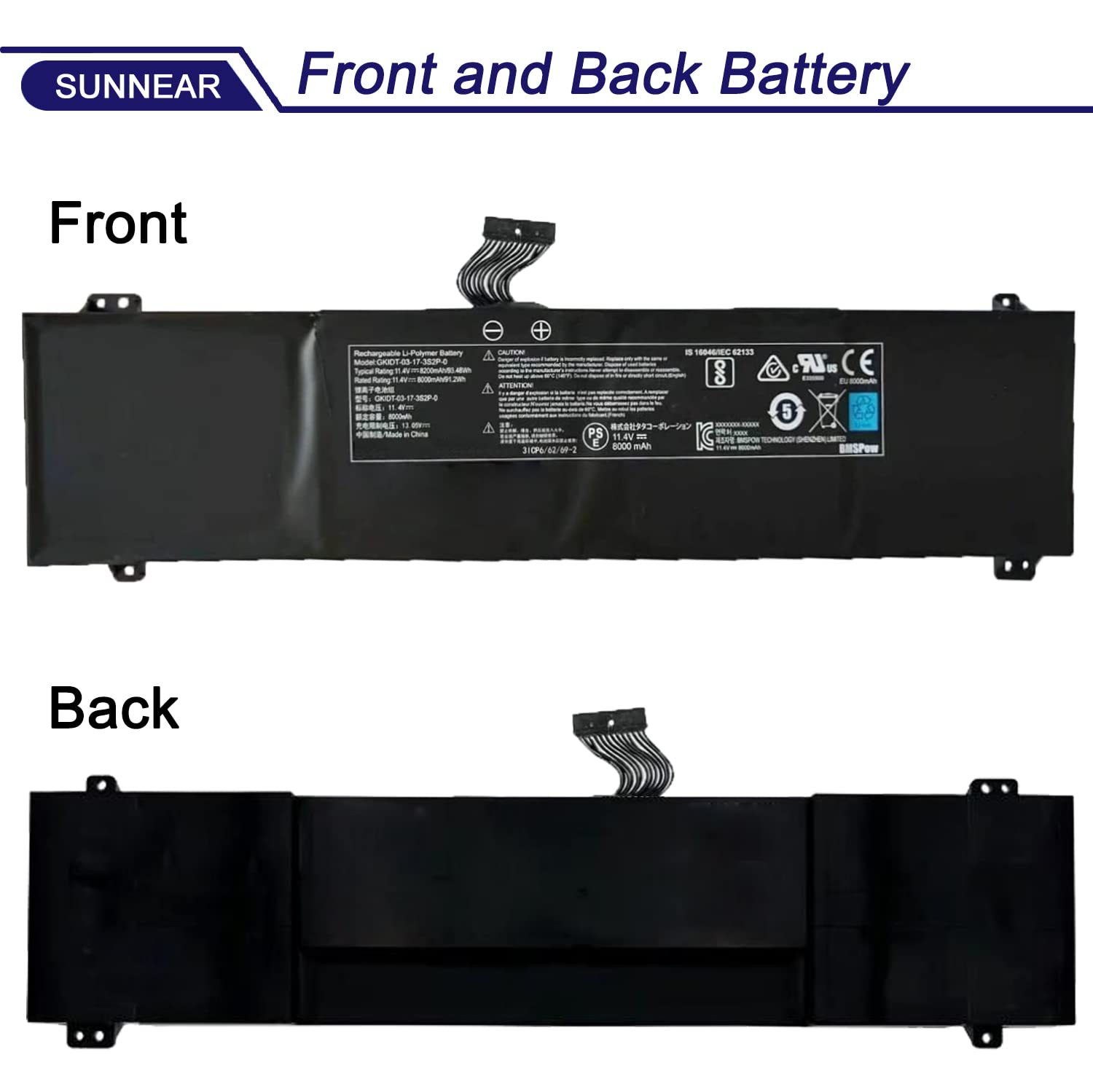 Amazon.com: GKIDT-03-17-3S2P-0 Laptop Battery Replacement for