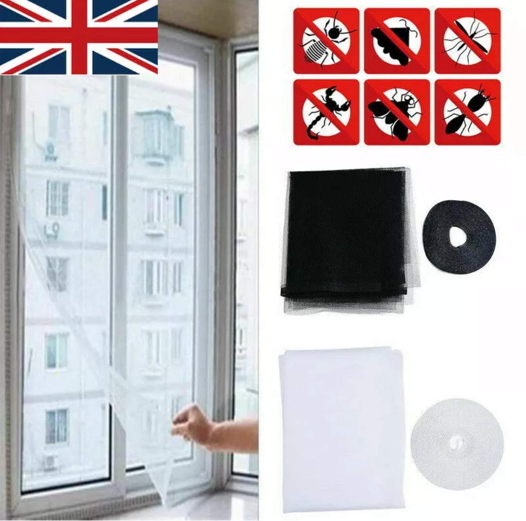Nti White Window Insect Screen Transparent Mesh Velcro Screen (White)
