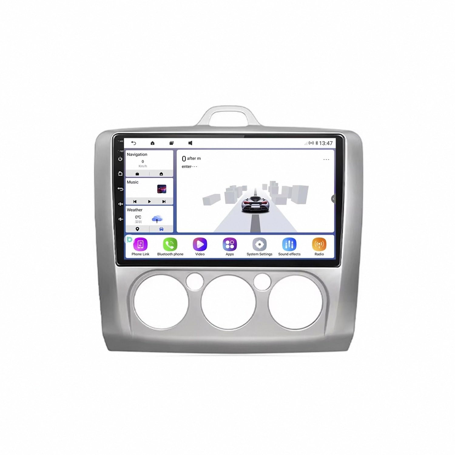Radio de coche 2 DIN Ford Focus 2004-2011 pantalla Android Auto Carplay inalámbrico Mirror Link 8