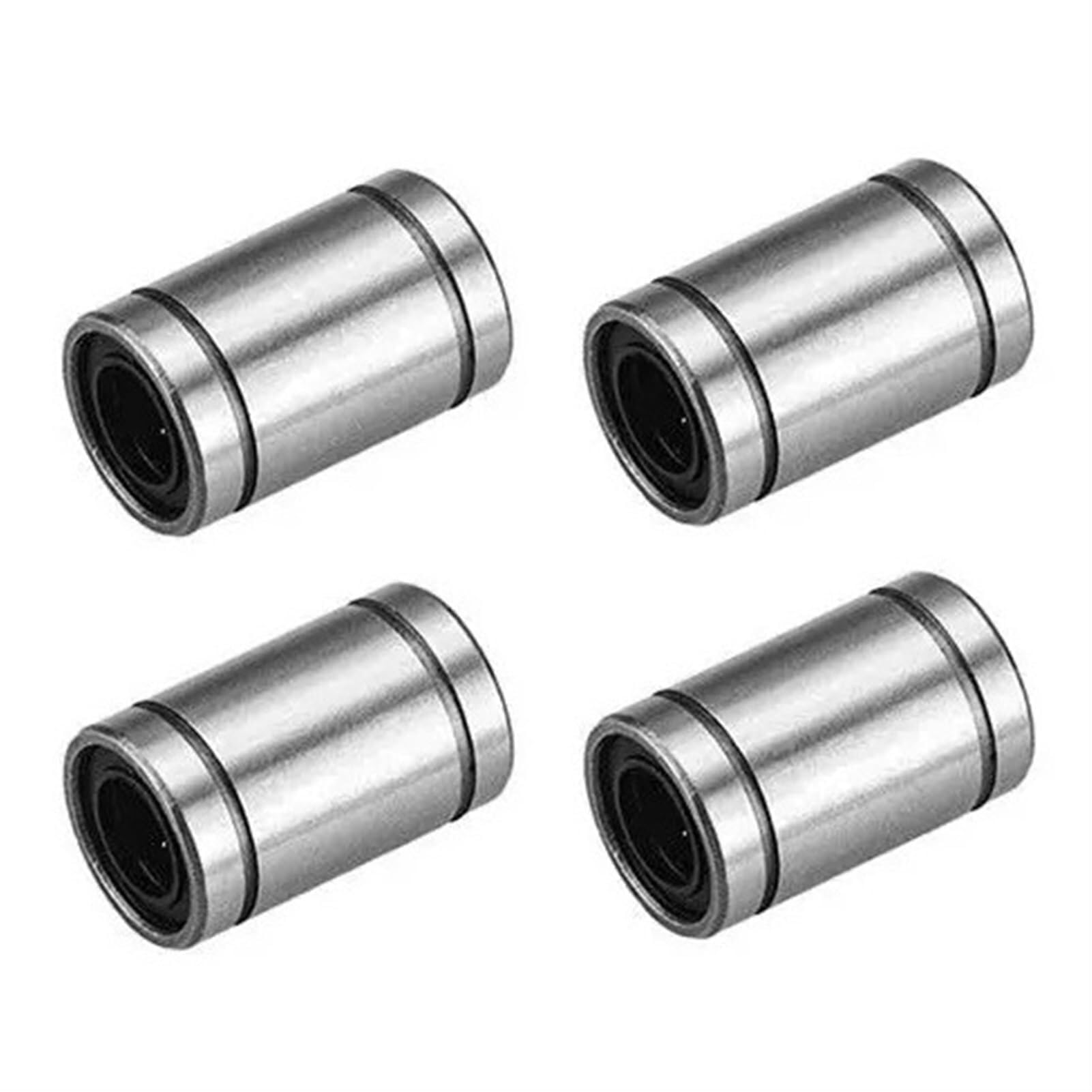 Rillenkugellager, 4 Stück, LM8, LM8UU, LM10UU, LM6UU, LM12UU, lineares Kugellager, Stangenschiene, lineare Wellenlager, CNC-3D-Druckerteile (Größe: LM16UU 16 x 28 x 37)(LM20UU 20x32x42)