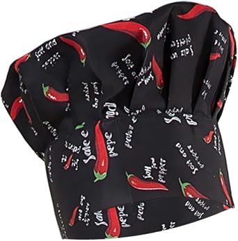 LOVIVER Chefs Jacket White Kitchen Coat Cooks Short/Long Sleeve Coat Chef Hat Choices - Black Pepper