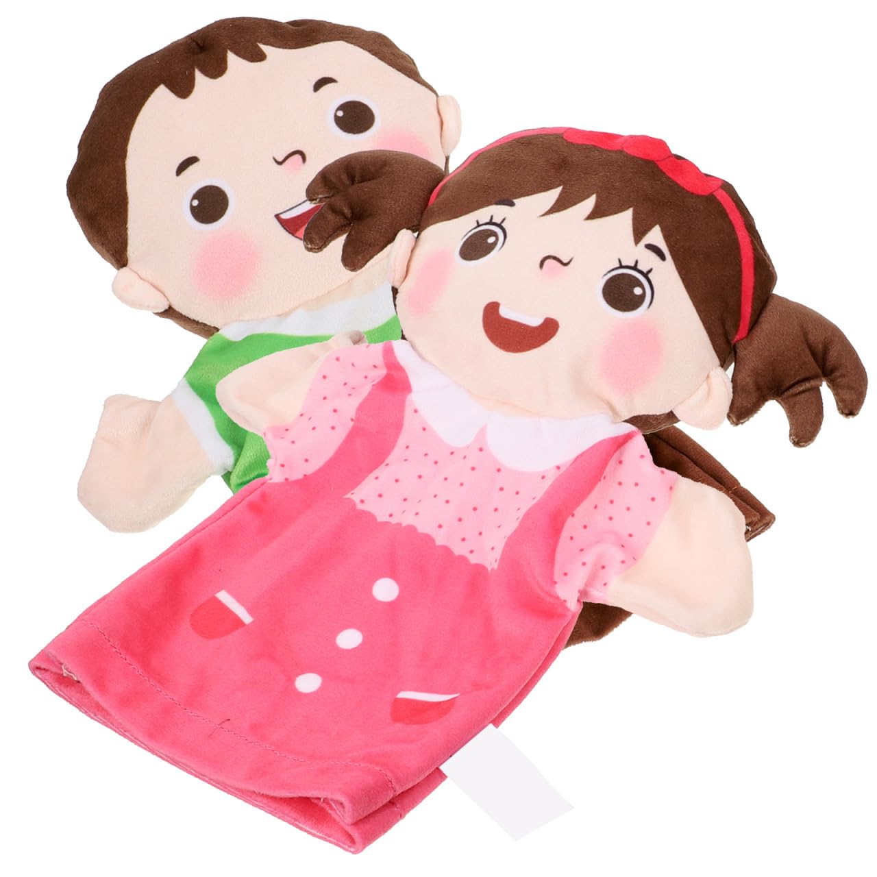 Alipis Títeres De Mano para Niños Set De Marionetas Familiares De Peluche Interactivas Figura Realista De 24X8 Pulgadas Juguete Educativo para Juegos De rol Familiar