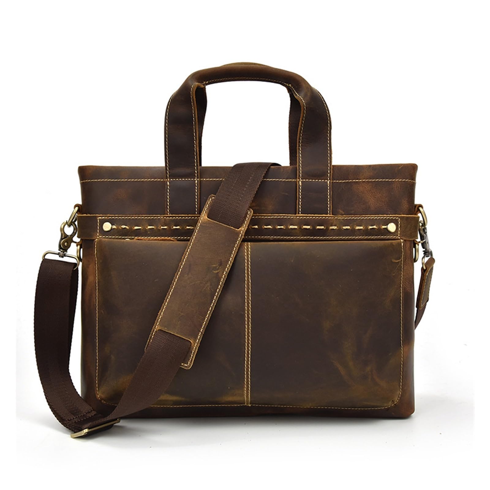 Porte-documents en cuir de vache véritable de qualité supérieure