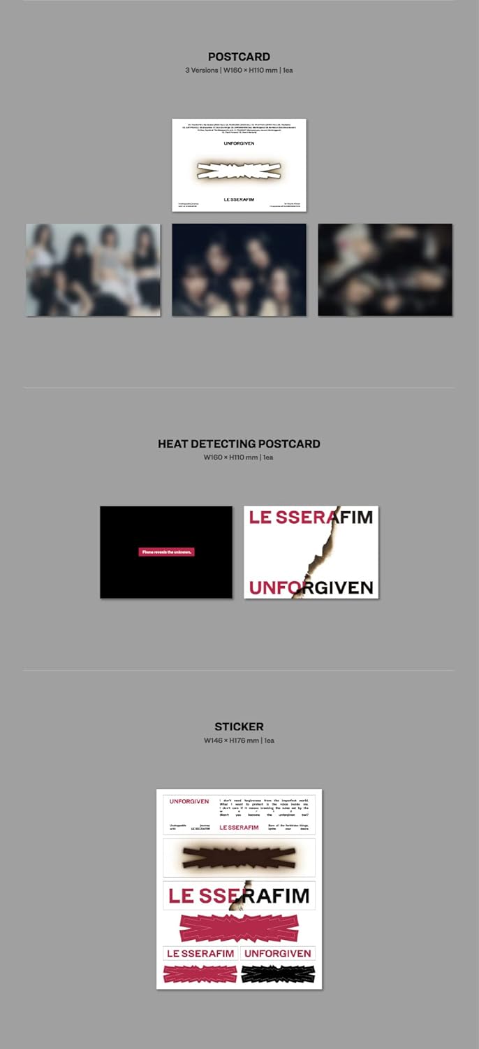 LE SSERAFIM - Unforgiven 1st Studio Album+Store Gift (DEWY SAGE ver.)