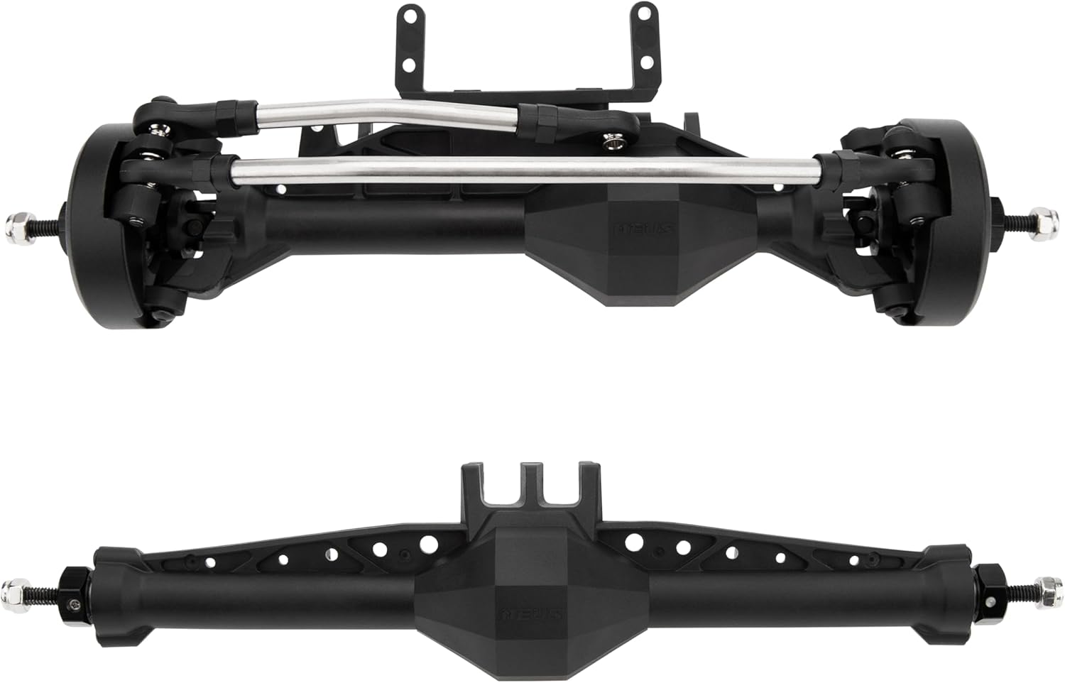 MEUS RACING 1/10 Nylon ISO Stright Axles with Front Axle Counterweight for Axial Capra II SCX10 II and Other DIY 1/10 RC Crawler (AR44/AR45 Wheel Distance 194MM)