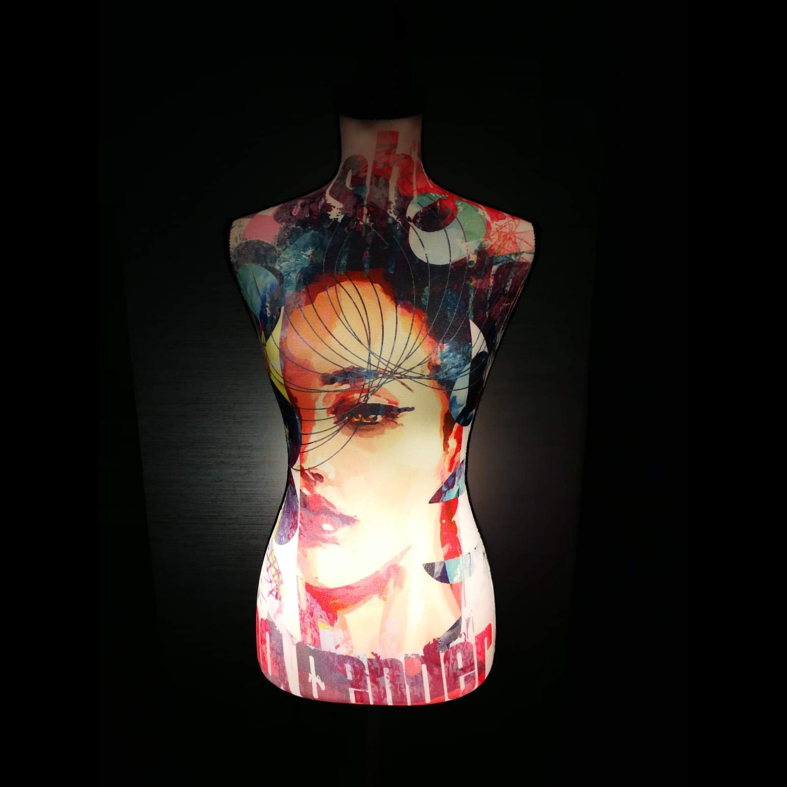 LAMPE BUSTE FEMME mosaique 50cm EUR 69,00 - FR