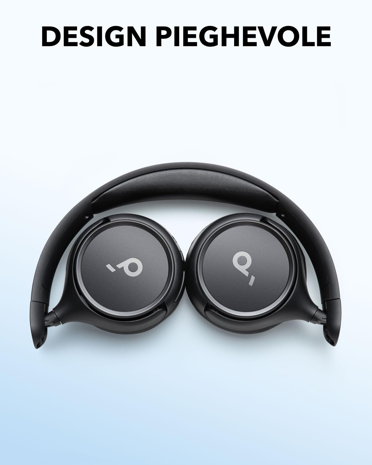 Soundcore Cuffie Bluetooth On-Ear H30i, Cuffie Wireless, Design Pieghevole, Bassi Puri, 60 Ore di Riproduzione, Bluetooth 5.3, Leggere e Confortevoli, Connettività con App, Connessione Multipunto