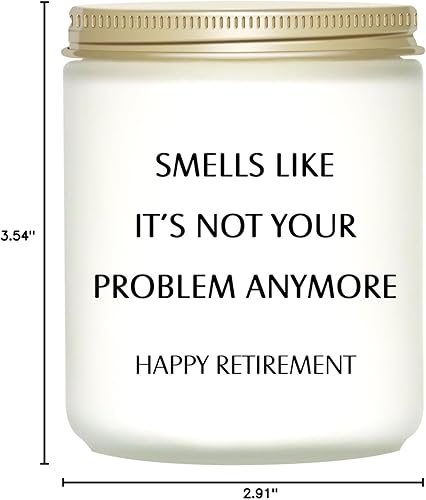 Miniatura 8 de KISSHAKE Decoraciones de jubilación regalos divertidos para compañero de trabajo, jefe, profesor, enfermera, mejor amigo, papá, mamá - Velas